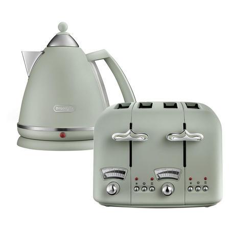 De'Longhi CTO4.GR Toaster - DeLonghi KBX3016.GR Kettle - (Combo Set)