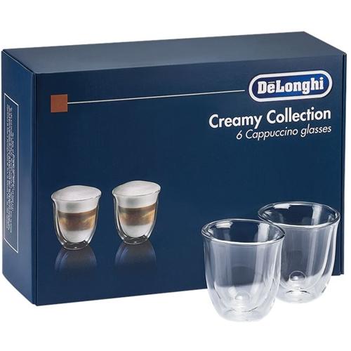 De'Longhi Delonghi 5513296661 Creamy Collection Cappuccino Glasses, Set of 6