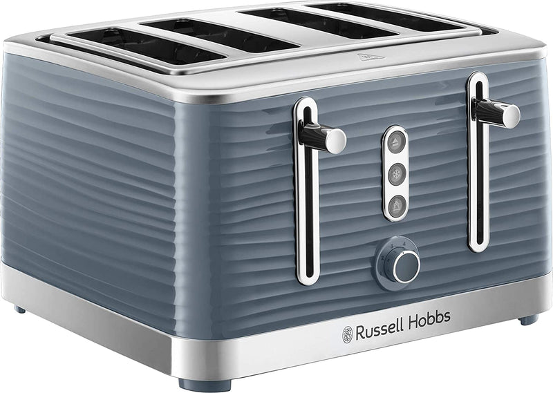 Russell Hobbs 24383 Grey Inspire High Gloss 4 Slice Toaster