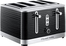 Russell Hobbs 24381 Black Inspire High Gloss 4 Slice Toaster