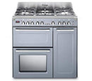 De'Longhi D3VR908DFSL 90cm Dual Fuel Range Cooker In Slate