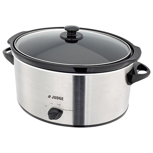 Judge JEA36 5.5 Ltr Slow Cooker in Stainless Steel