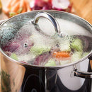 JP81 Judge 22cm Stainless Steel Stockpot With Vented Glass Lid, 6.5 Litre