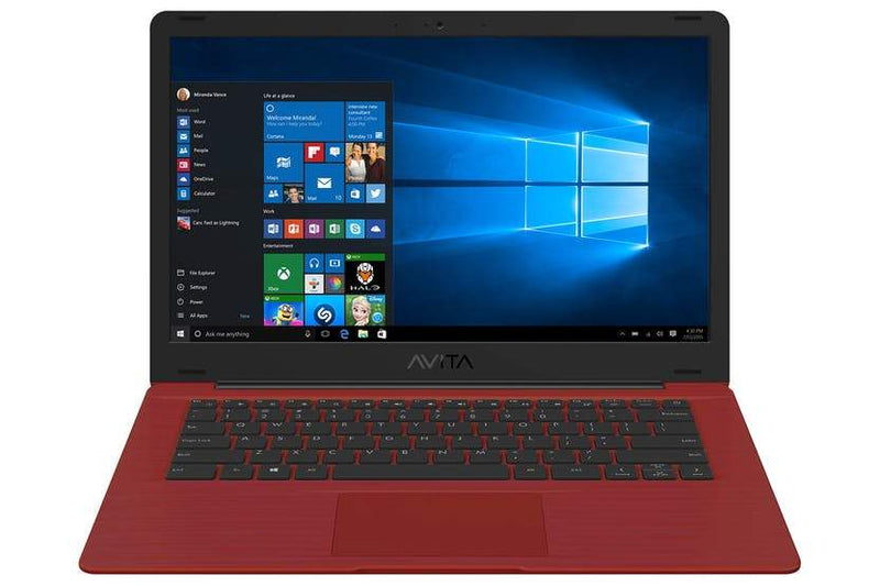AVITA Pura 14″ AMD R3 4G-256GB Laptop In Dark Red