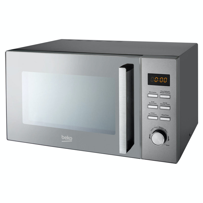 Beko MCF28310 Freestanding 900W 28-Litre Convection Microwave with Grill In Stainless Steel