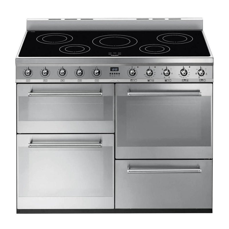 Smeg SYD4110I 110cm Symphony Range Cooker with Induction Hob-Stainless Steel