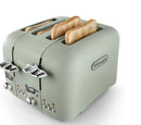 De'Longhi CTO4 Argento Flora 4 Slice Toaster - Green