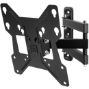 One For All Full Motion TV Bracket – Swivel (180°) Tilt (15°) Wall Mount – Screen size 13-40 Inch