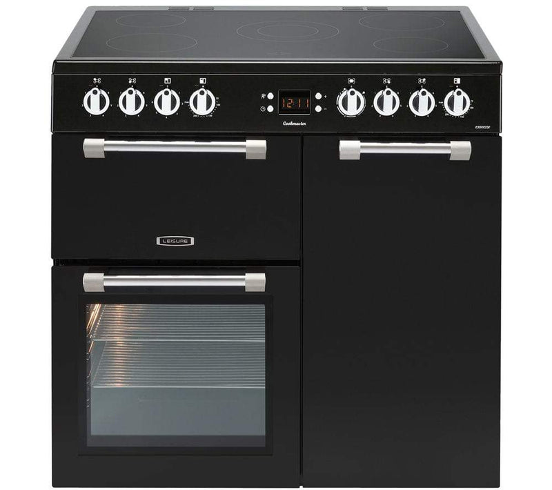 LEISURE CK90C230K Cookmaster Black 90cm Electric Range Cooker With Ceramic Hob - £839 - After £100 Cashback from Leisure - £739 (T&C Apply)