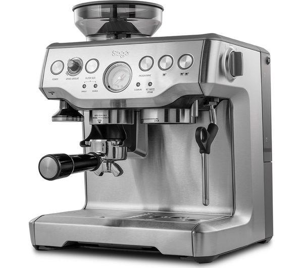 Sage BES875UK Barista Express Bean To Cup Coffee Machine Brushed Stainless Steel