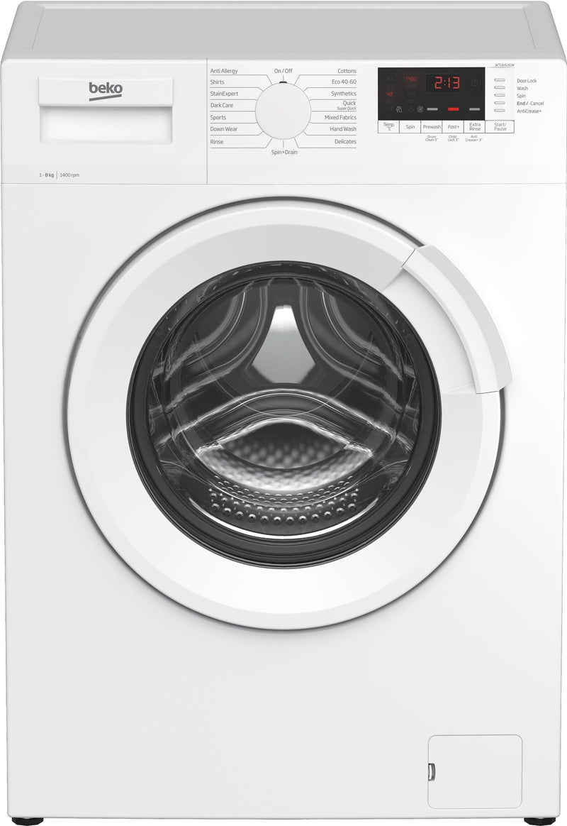 Beko WTL84151W 8kg 1400 Spin Washing Machine - A+++ Rated