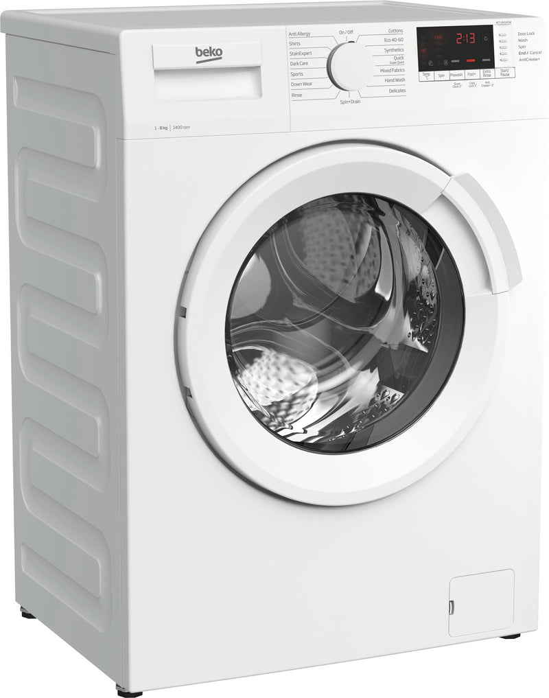 Beko WTL84151W 8kg 1400 Spin Washing Machine - A+++ Rated