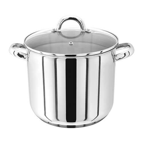 Judge JP82 24cm Stainless Steel Stockpot With Vented Glass Lid