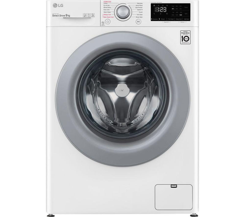 LG F4V310WSE 10.5Kg Washing Machine with 1400 rpm - White - Free 5 year parts & labour warranty - Free Immediate Delivery